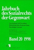Cover: Jahrbuch des Sozialrechts. Dokumentation f&uuml;r das Jahr 1997 - Erich Schmidt Verlag