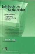 Cover: Jahrbuch des Sozialrechts. Dokumentation f&uuml;r das Jahr 1998 - Erich Schmidt Verlag