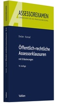 Abbildung von: Öffentlich-rechtliche Assessorklausuren - Vahlen