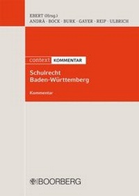 Abbildung von: Schulrecht Baden-Württemberg - Boorberg