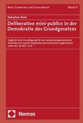 Cover: Deliberative mini-publics in der Demokratie des Grundgesetzes - Nomos