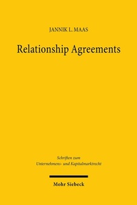 Abbildung von: Relationship Agreements - Mohr Siebeck