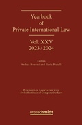 Cover: Yearbook of Private International Law Vol. XXV - 2023/2024 - Otto Schmidt Verlag
