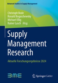 Enlarge image Cover: Supply Management Research - Springer Gabler