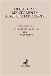 Abbildung von: Notare als Mentoren im Gesellschaftsrecht - C.H.BECK