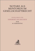 Cover: Notare als Mentoren im Gesellschaftsrecht - C.H.BECK