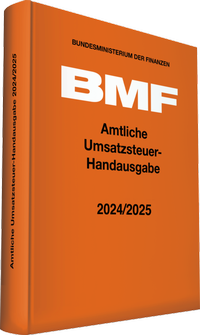 Abbildung von: Amtliche Umsatzsteuer-Handausgabe 2024/2025 - Stollfuß