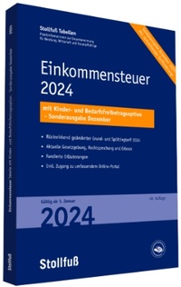 Abbildung von: Tabelle, Einkommensteuer 2024 Sonderausgabe Dezember - Stollfuß