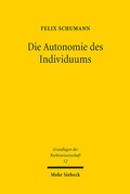 Abbildung von: Die Autonomie des Individuums - Mohr Siebeck