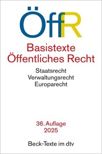 Abbildung von: Basistexte Öffentliches Recht: ÖffR  - dtv