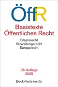 Cover: Basistexte &Ouml;ffentliches Recht: &Ouml;ffR  - dtv
