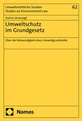 Cover: Umweltschutz im Grundgesetz - Nomos