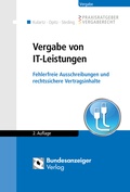 Cover: Vergabe von IT-Leistungen - Reguvis Fachmedien