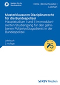 Bild: Musterklausuren Disziplinarrecht f&uuml;r die Bundespolizei - Kommunal- und Schul-Verlag