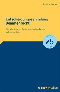 Abbildung von: Entscheidungssammlung Beamtenrecht - Kommunal- und Schul-Verlag