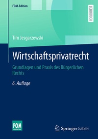 Enlarge image Cover: Wirtschaftsprivatrecht - Springer Gabler