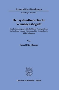 Enlarge image Cover: Der systemtheoretische Vermögensbegriff - Duncker & Humblot