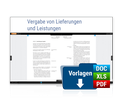 Cover: Vergabe von Lieferungen und Leistungen - Online - Forum Verlag Herkert