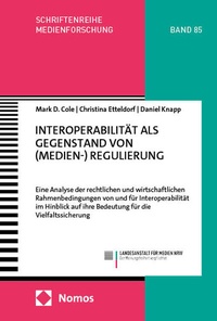 Abbildung von: Interoperabilität als Gegenstand von (Medien-) Regulierung - Nomos
