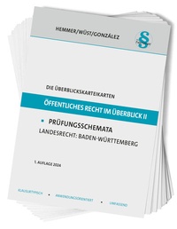 Abbildung von: Die Überblickskarteikarten Öffentliches Recht im Überblick II - Hemmer-Wüst
