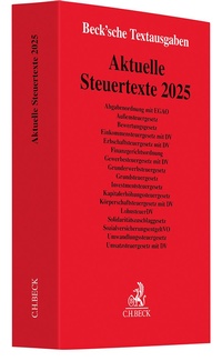 Abbildung von: Aktuelle Steuertexte 2025 - C.H.BECK