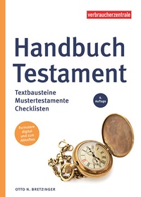 Enlarge image Cover: Handbuch Testament - Verbraucher-Zentrale NRW