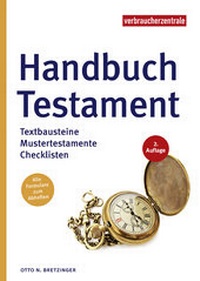 Abbildung von: Handbuch Testament - Verbraucher-Zentrale NRW