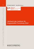 Cover: Jahrbuch des Instituts f&uuml;r Angewandte Forschung 2024 - Boorberg