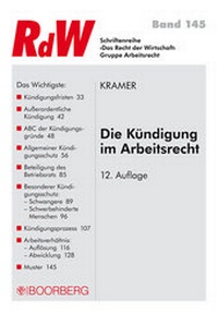Abbildung von: Die Kündigung im Arbeitsrecht - Boorberg