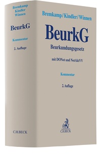 Abbildung von: Beurkundungsgesetz: BeurkG - C.H.BECK
