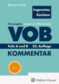 Abbildung von: VOB Teile A und B - Werner