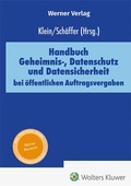 Abbildung von: Handbuch Geheimnis-, Datenschutz und Datensicherheit bei öffentlichen Auftragsvergaben - Werner