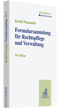Abbildung von: Formularsammlung für Rechtspflege und Verwaltung - C.H.BECK