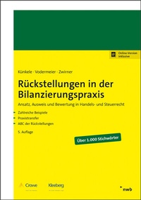 Bild vergrößern Bild: Rückstellungen in der Bilanzierungspraxis - NWB