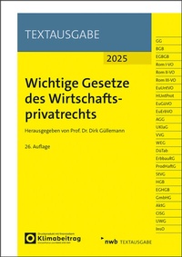 Abbildung von: Wichtige Gesetze des Wirtschaftsprivatrechts - NWB