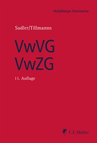 Abbildung von: Verwaltungs-Vollstreckungsgesetz/Verwaltungszustellungsgesetz: VwVG/VwZG - C.F. Müller
