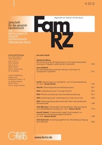 Abbildung von: FamRZ-digital - Gieseking
