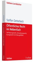 Cover: &Ouml;ffentliches Recht im Nebenfach - Vahlen