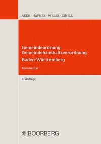Abbildung von: Gemeindeordnung, Gemeindehaushaltsverordnung Baden-Württemberg - Boorberg