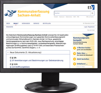 Abbildung von: Kommunalverfassung Sachsen-Anhalt - Jahresabonnement - Erich Schmidt Verlag