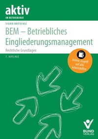 Enlarge image Cover: BEM - Betriebliches Eingliederungsmanagement - Bund-Verlag