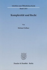 Abbildung von: Komplexität und Recht - Duncker & Humblot