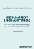 Cover: Disziplinarrecht Baden-W&uuml;rttemberg - Kohlhammer