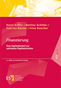 Abbildung von: Finanzierung - Erich Schmidt Verlag