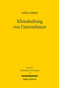 Abbildung von: Klimahaftung von Unternehmen - Mohr Siebeck