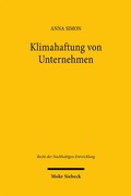 Cover: Klimahaftung von Unternehmen - Mohr Siebeck