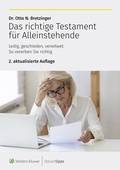 Bild: Das richtige Testament f&uuml;r Alleinstehende - Wolters Kluwer Steuertipps GmbH