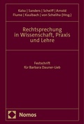Abbildung von: Rechtsprechung in Wissenschaft, Praxis und Lehre - Nomos