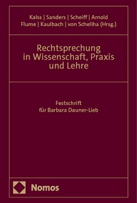 Abbildung von: Rechtsprechung in Wissenschaft, Praxis und Lehre - Nomos