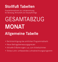 Bild: Tabelle, Gesamtabzug 2025 Monat - Stollfuß